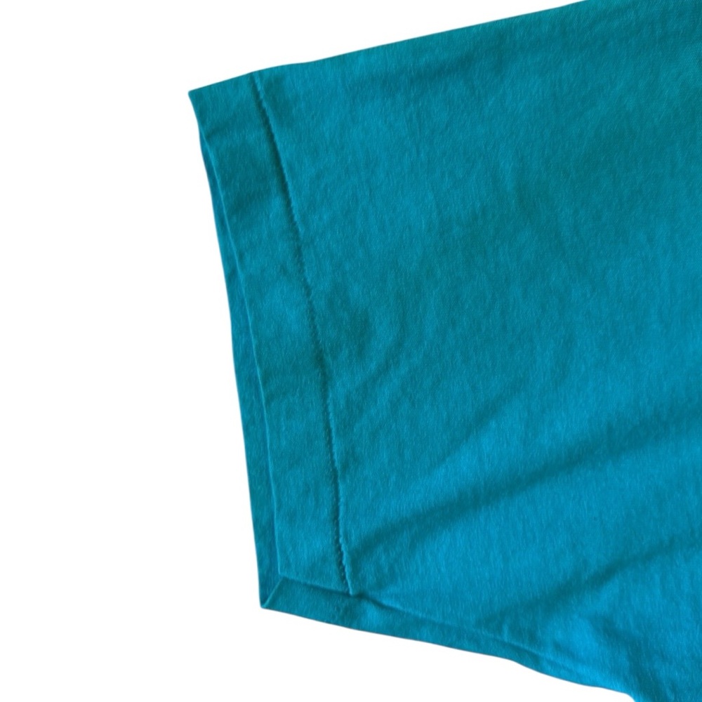 Vintage Single Stitch Pocket T-Shirt Alpine Cigarette Skier Blue 100% Cotton USA - Picture 8 of 14